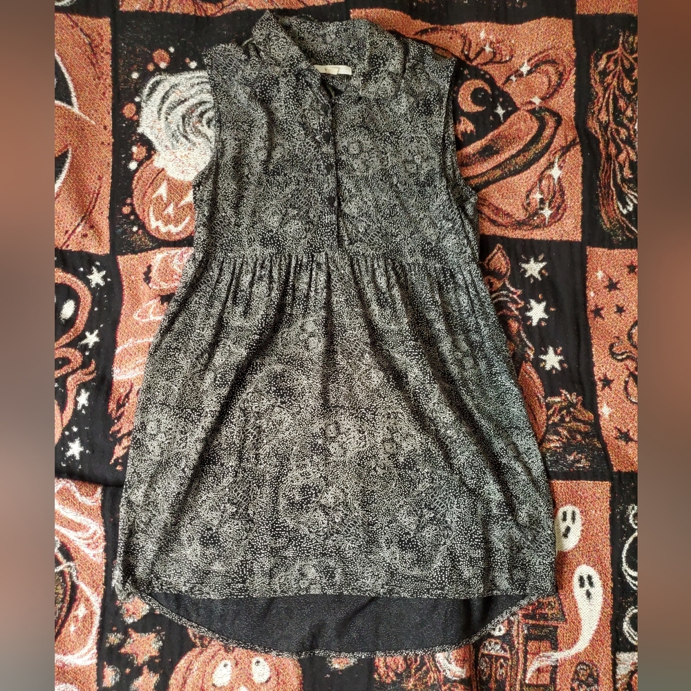 Vans Skull Cutout Tunic Top Size XS (Fits S/M)